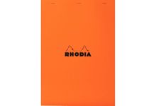 Bloc de bureau RHODIA 80 feuilles, format A5, quadrillé 5x5, papier blanc 80g