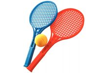 Lot de 12 raquettes de tennis + 12 balles en mousse