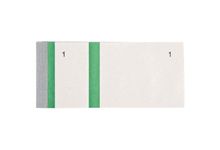 Lot de 10 blocs numérotés à souches 1 souche, vert