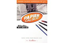 Bloc de 50 feuilles de papier calque 21x29,7cm 90g EXCELLENCE