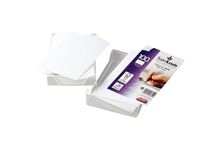 Boite de 100 cartes de visite blanches 82X128mm 220g