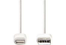 Cordon USB type A vers type Lightning 1m blanc
