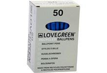 Boîte de 50 stylos Lovegreen bleu
