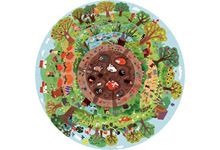 Puzzle circulaire 48 pièces, la biosphère