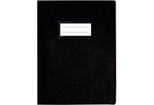 Paquet de 10 protèges-cahier luxe opaque avec rabats épaisseur 22/100ème 17x22 cm PVC cristal noir