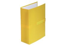 Chemise extensible en balacron avec un rabat format 24x32 cm coloris jaune
