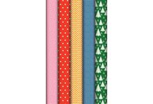 Boîte de 10 rouleaux de papier cadeau motifs assortis 2 x 0,70 m