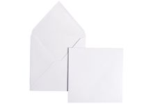 Paquet de 20 enveloppes Pollen 165x165mm 120g blanc