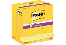 Lot de 12 blocs de 90 feuilles Z-Notes Super Sticky post-it, 76x127 mm, couleur : jaune