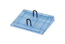 Socle plastique bleu transparent