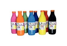 Lot de 8 flacons 1 litre gouache baby assortis