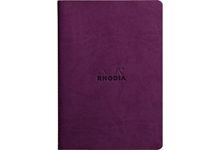 Carnet piqué Rhodiarama format A5 64 pages, ligné, violet