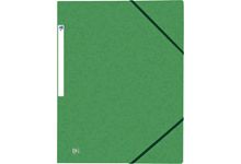 Chemise 3 rabats à élastiques TOP FILE+ en carte lustrée 4/10e 390g, vert