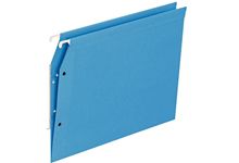 Paquet de 25 dossiers suspendus pour armoire dos V, coloris bleu