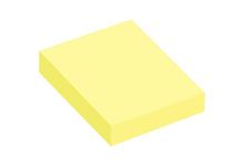 Lot de 12 blocs de 100 feuilles de notes repositionnables 40 x 50 mm jaune pastel