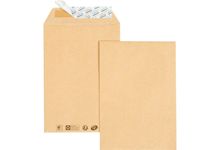 Boite de 500 pochettes kraft 162x229mm 90g bande siliconée