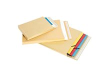 Paquet de 50 pochettes kraft 162x229mm 90g soufflet 30mm bande siliconée