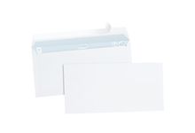 Boite de 500 enveloppes blanches 110x220mm 80g bande silliconée