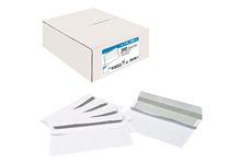 Boîte de 500 enveloppes blanches DL 110x220 80g/m² autocollantes