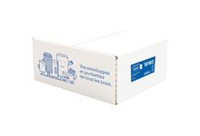 Boite de 500 enveloppes blanches 110x220mm 80g autocollante