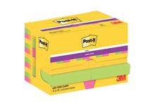 Paquet de 12 blocs de feuilles Super Sticky post-it, 476 x 476 mm, couleurs Rio de Janeiro : jaune n