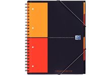 Cahier-trieur à reliure intégrale ORGANISERBOOK format A4+ quadrillé 5x5, 160 pages perforées