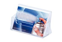 Porte-cartes de visite 1 compartiment transparent