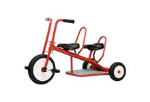 Tricycle 3/6 ans Carry 2 Places Rouge