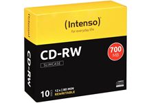 Paquet de 10 CD-RW High Speed Intenso 700 Mo