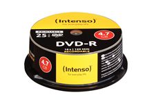 Spindle de 25 DVD-R imprimable Intenso 4,7 Go