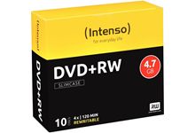 Paquet de 10 DVD+RW Intenso 4,7 Go