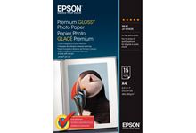 Paquet de 15 feuilles de papier photo premium glacé à la marque Epson de format A4 255g