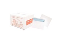 Boite de 500 enveloppes blanches 162x229mm 80g bande siliconée