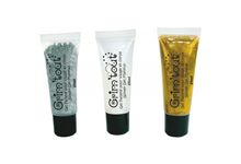 Lot de 3 tubes de gel pailleté pour visage et corps