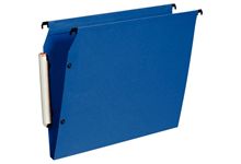Paquet de 10 dossiers suspendus pour armoires, en polypropylène, dos 15 mm, bleu