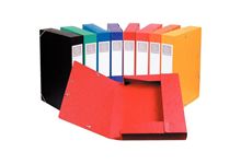 Carton de 10 boîtes de classement CARTOBOX en carte lustrée 7/10ème, dos de 40 mm, coloris assortis
