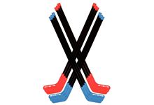 Lot de 12 crosses de hockey 90cm ssorties