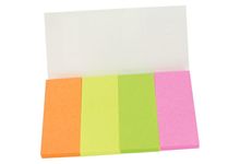 Etui de 4 distributeurs de 40 marque-pages en papier couleurs assorties