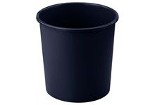 Corbeille à papier plastique ronde 18 litres noir