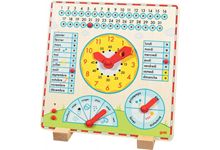 Calendrier Horloge en Bois