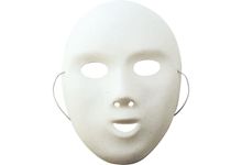 Lot de 12 masques enfants blancs