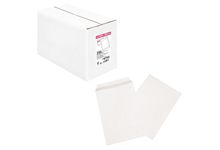 Boîte de 250 pochettes blanches C4 229x324 90g/m² bande de protection