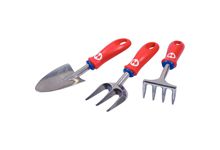 Lot de 3 outils de jardin à main petit modèle