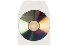 Paquet de 10 pochettes adhésives en polypropylène transparent pour CD/DVD