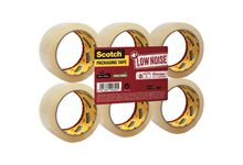 Lot de 6 rouleaux adhésifs en polypropylène acrylique transparent 66mx50mm