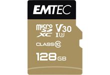 Carte micro SD Emtec UHS I U3 V30 Speedin Pro 128 GO XC