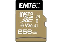 Carte micro SD Emtec UHS I U3 V30 Speedin Pro 256 GO XC