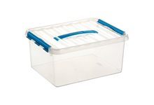 Boite de rangement QLINE 15L transparente