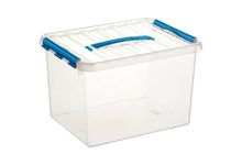 Boite de rangement QLINE 22L transparente