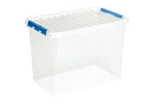 Boite de rangement QLINE 72L transparente